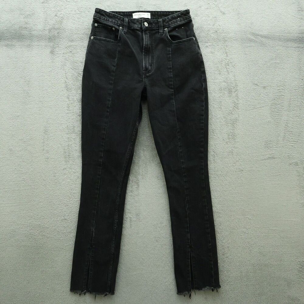 Abercrombie & Fitch Jeans Women's 4R Gray High-Rise The Skinny Denim 31" Inseam